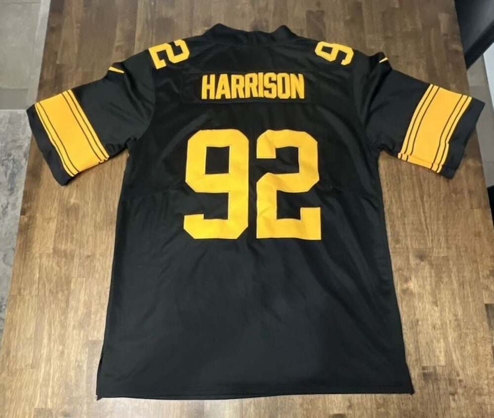 Nike Pittsburgh Steelers James Harrison #92 Black Game Jersey Size M